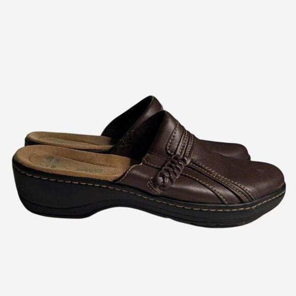 Clarks Women's Brown Clogs - Size 10 - Picture 1 of 5
